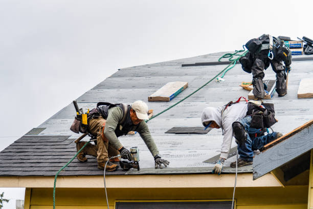 Professional Gutter Installation technician working in Mendenhall, PA